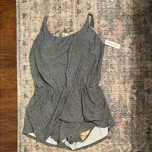 Never worn Honey Mark Green and White One-Piece Swimsuit